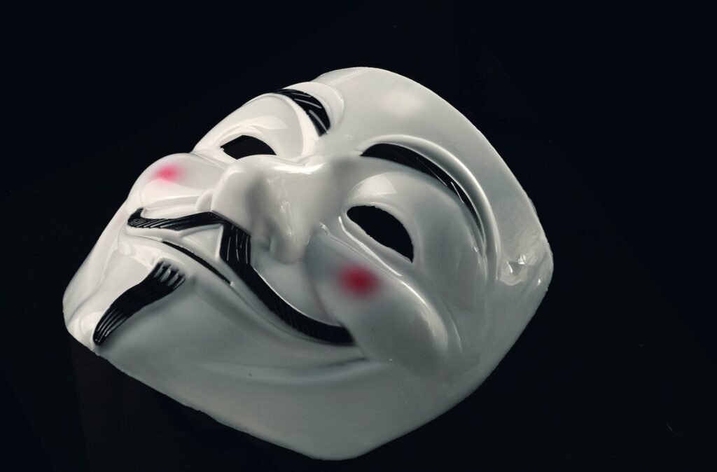 close up photo of guy fawkes mask augenaufblog